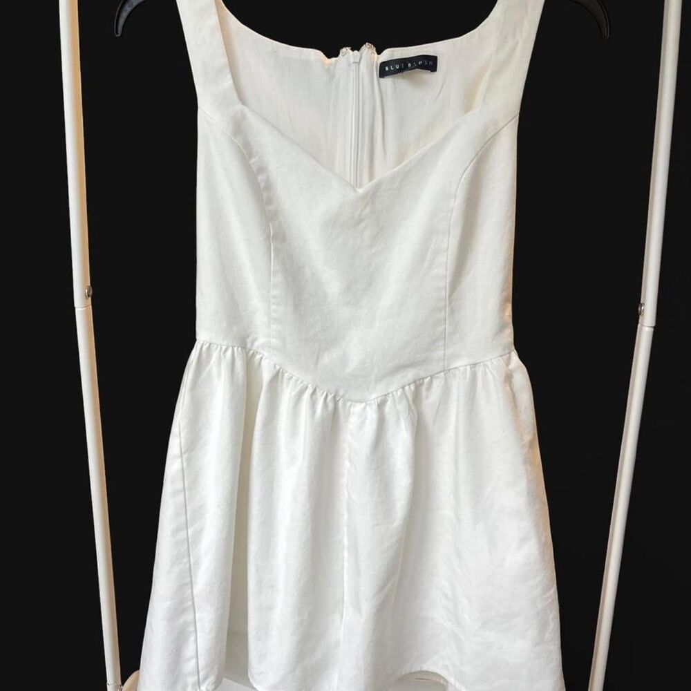 Unbranded Women's White Playsuit-romper